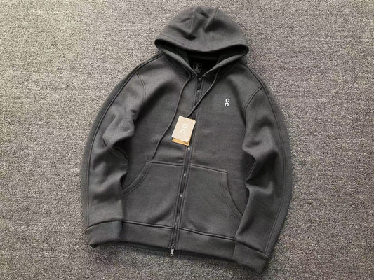 Charcoal zip hoodie