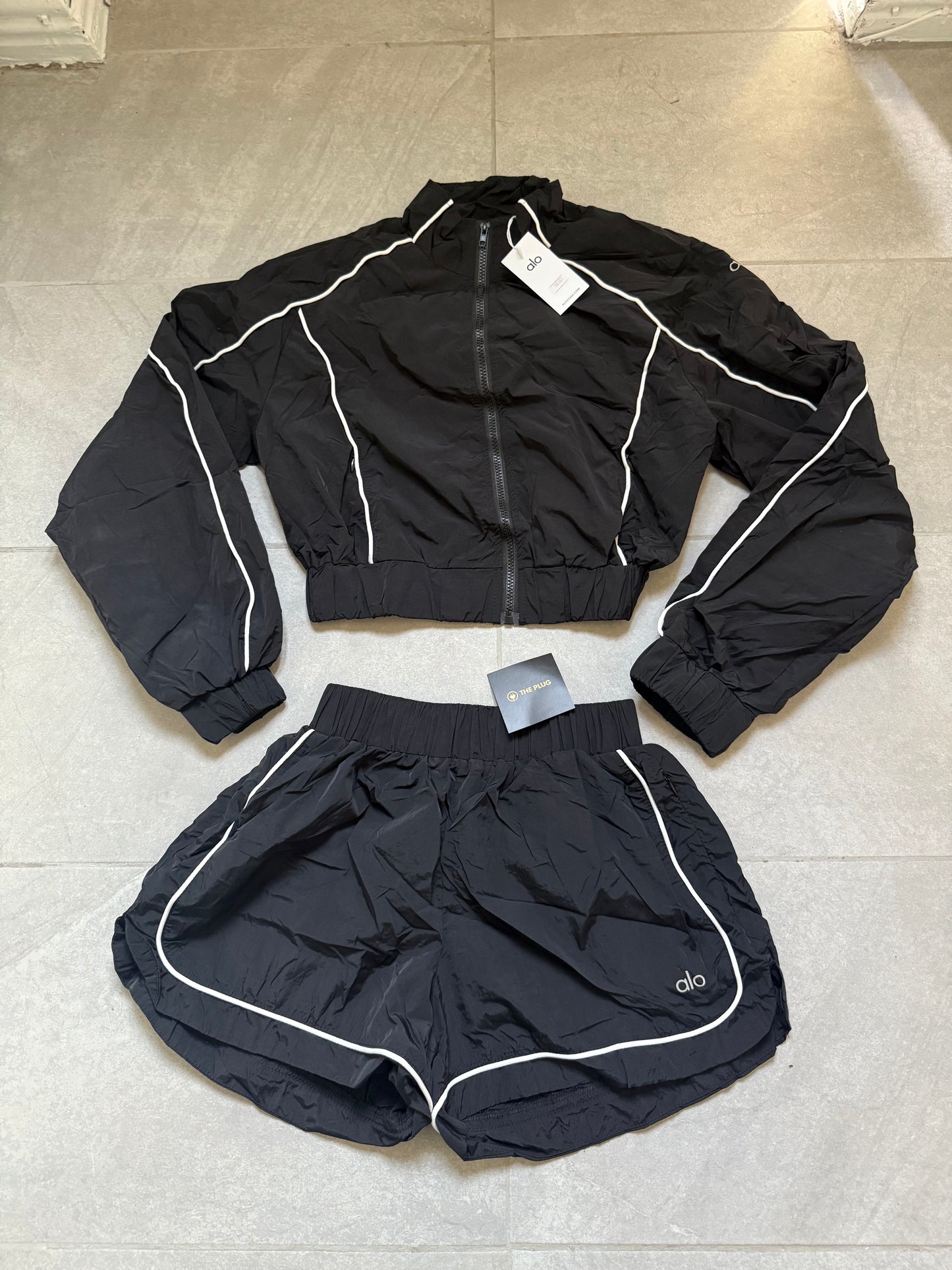 Windbreaker and Shorts Gym Set