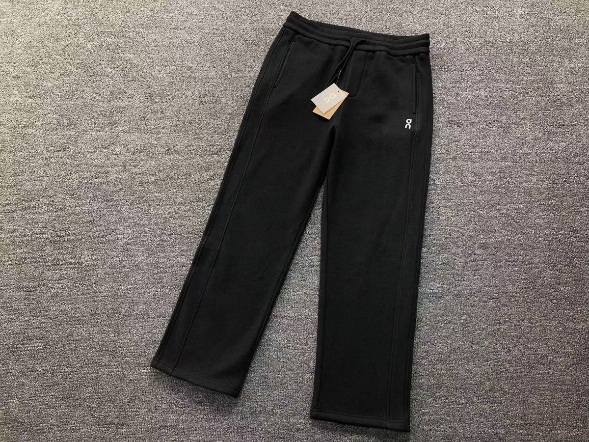 Black straight leg joggers