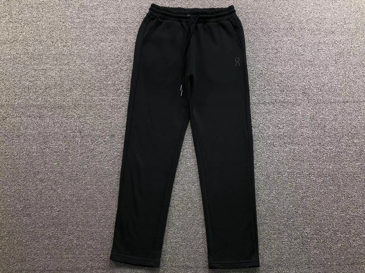 Black straight leg joggers