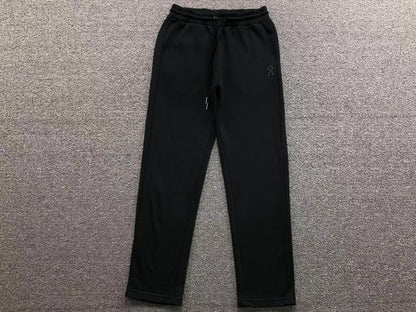 Black straight leg joggers