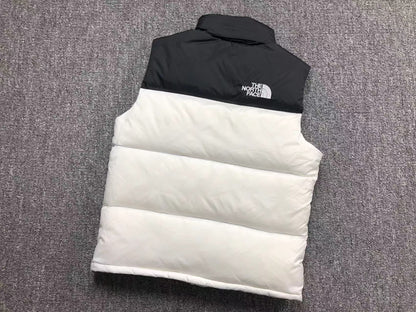 White puffer gilet, product view