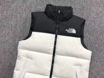 White puffer gilet, product view