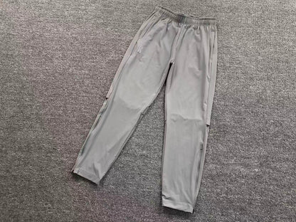 Grey tapered track pants