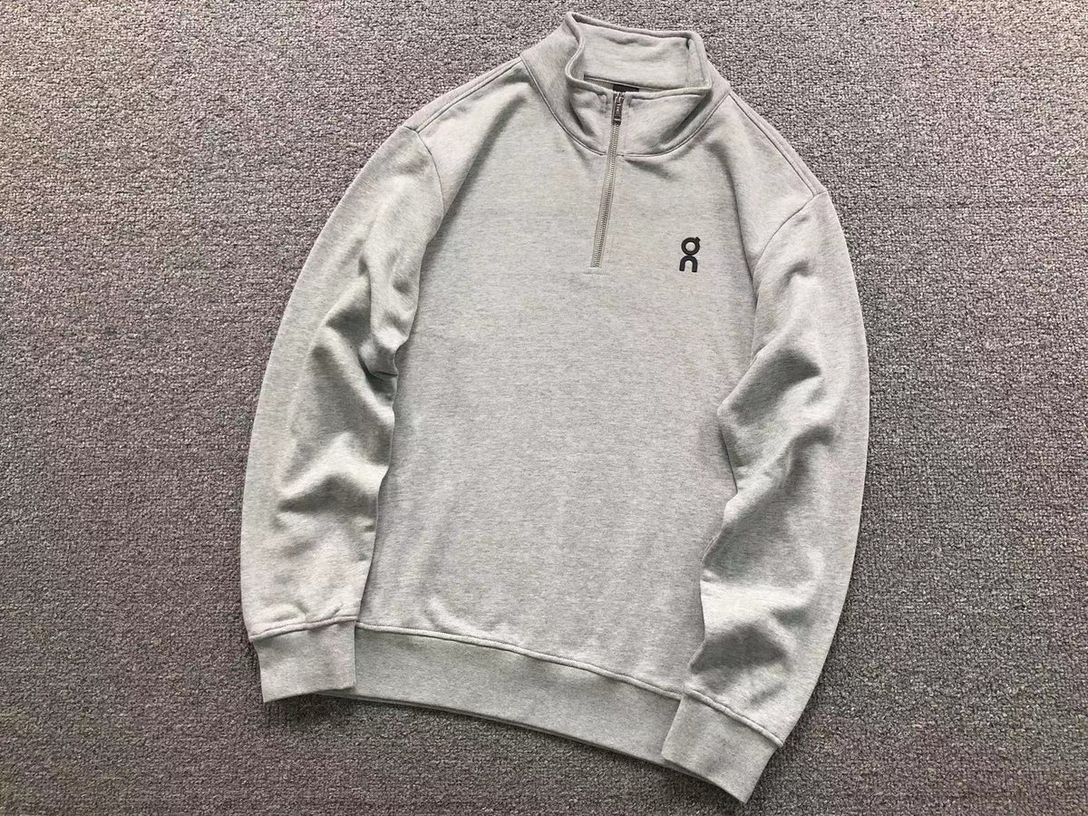 Grey quarter zip top