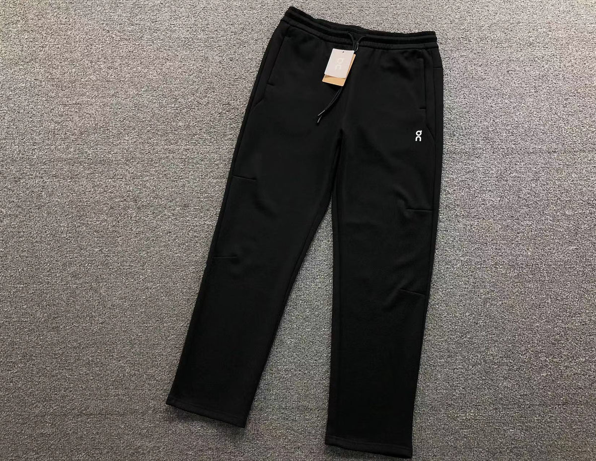 Black straight leg joggers