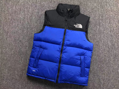 Cobalt Blue puffer gilet, product view