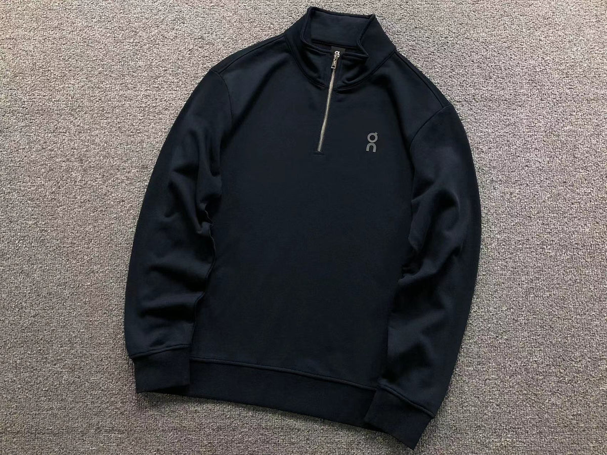 Navy quarter zip top