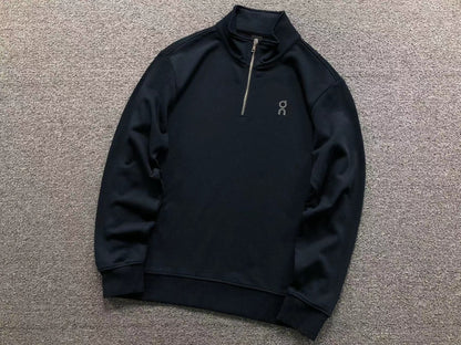 Navy quarter zip top