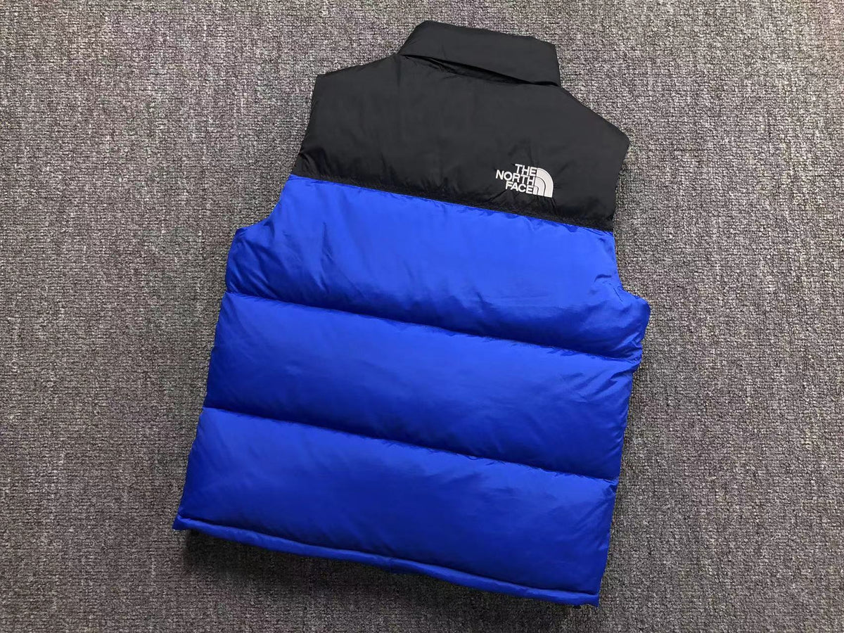 Cobalt Blue puffer gilet, product view