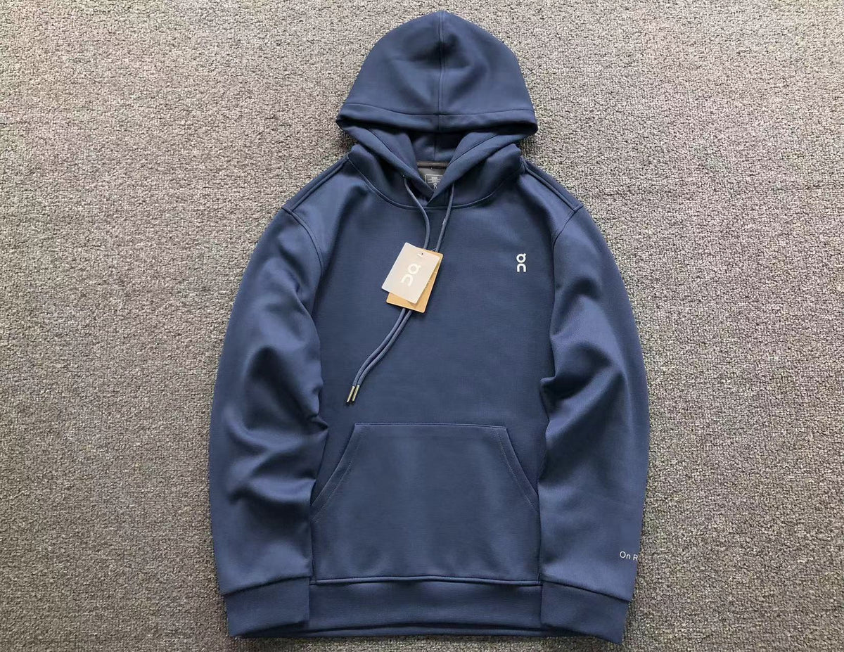 Blue pullover hoodie