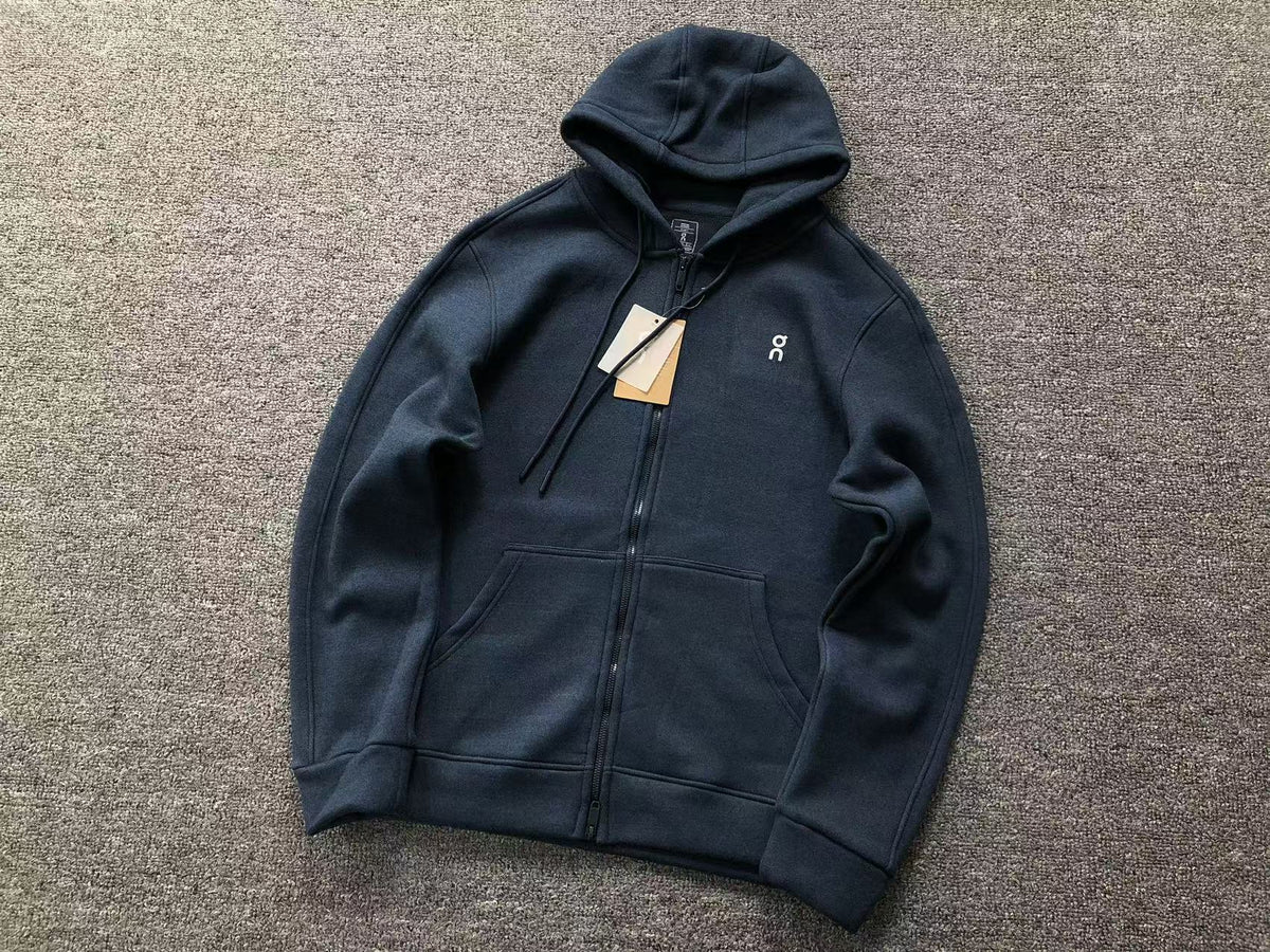 Navy zip hoodie