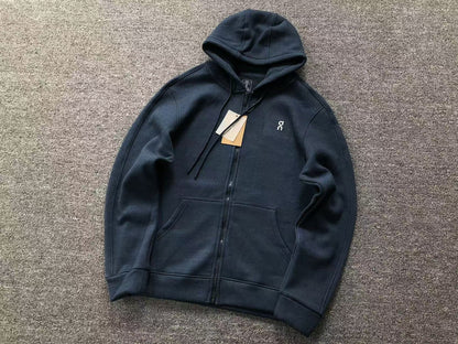 Navy zip hoodie