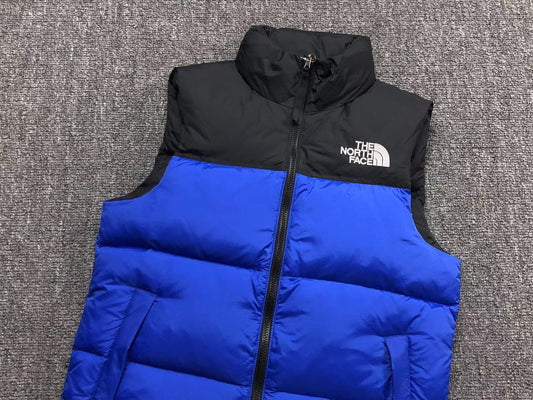 Cobalt Blue puffer gilet, product view
