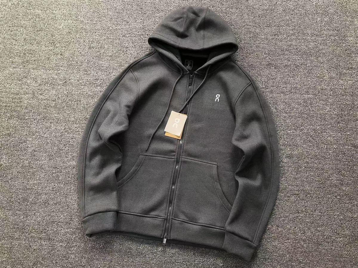 Charcoal zip hoodie