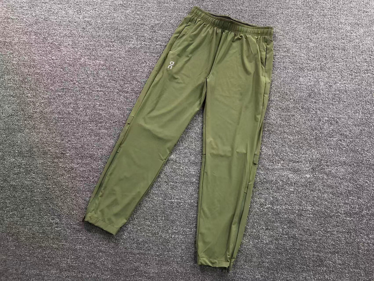 Olive tapered track pants