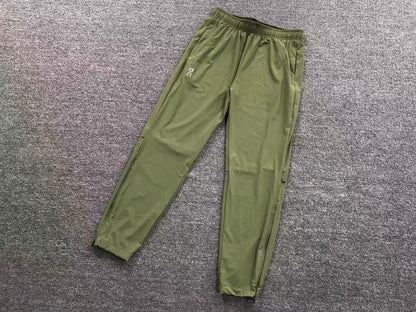 Olive tapered track pants