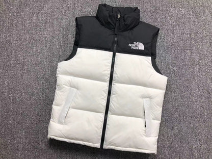 White puffer gilet, product view