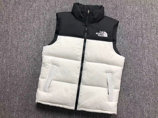 White puffer gilet, product view