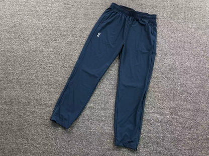 Navy tapered track pants